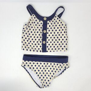 GYMBOREE 2-Piece Gold and Navy Swimsuit Sz 5